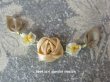 画像1: アンティーク シャンパンゴールドの薔薇のロココモチーフ (1)