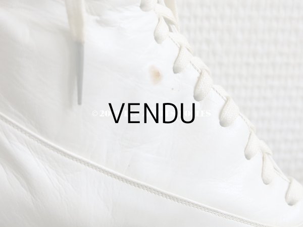 画像13: 未使用 1900年代 アンティーク ヴィクトリアン　レースアップブーツ  オフホワイト (13)