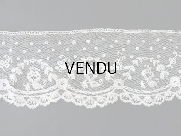 画像5: アンティーク 薔薇のアプリケーションレース  72×8.3cm (5)