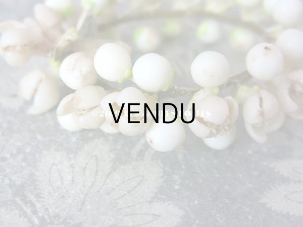 画像9: 1900年代 アンティーク ドール用 ワックスフラワーの小さなヘッドリース (9)