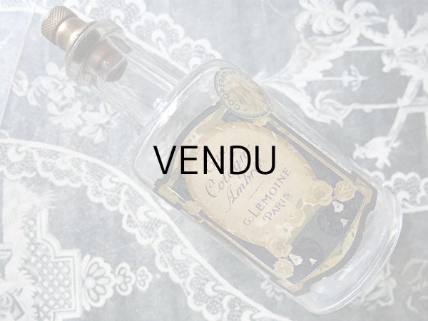 画像18: 未使用 アンティーク 薔薇のソープボックス 石鹸入り  SAVON EAU DE COLOGNE AMBREE - G.LEMOINE PARIS - (18)