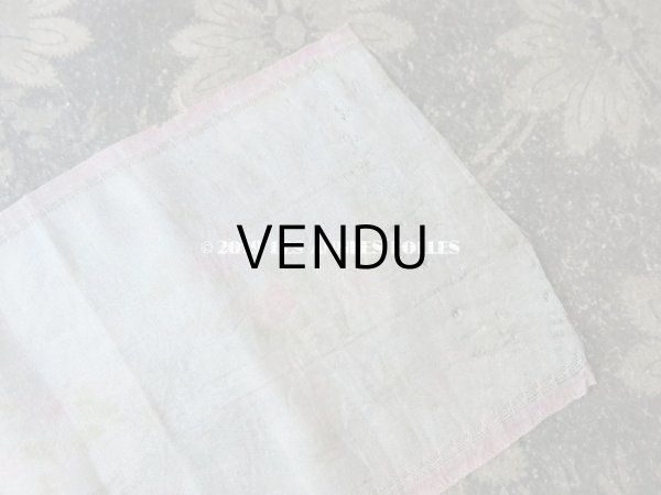 画像8: アンティーク シルク製 幅広リボン 薔薇のリースのほぐし織 9.6cm幅 175cm (8)