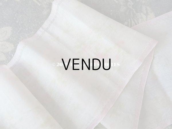 画像4: アンティーク シルク製 幅広リボン 薔薇のリースのほぐし織 9.6cm幅 175cm (4)