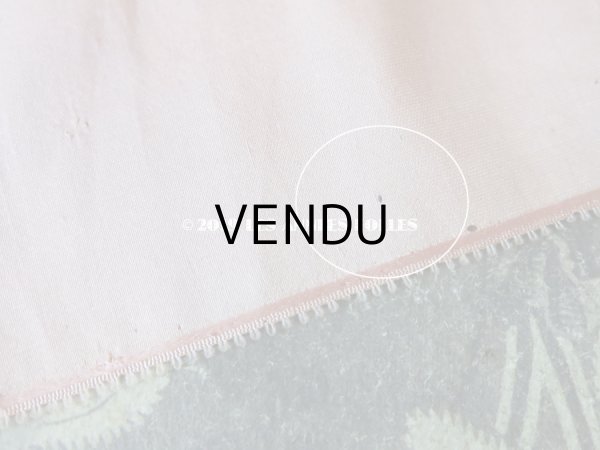 画像6: アンティーク シルク製 ピコットリボン ピンク サテン縁取り 180cm (6)