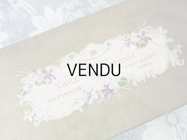 画像5: 1900年代 アンティーク 菫のソープボックス  SAVON VIOLETTE COMTESSE - ED.PINAUD PARIS - (5)
