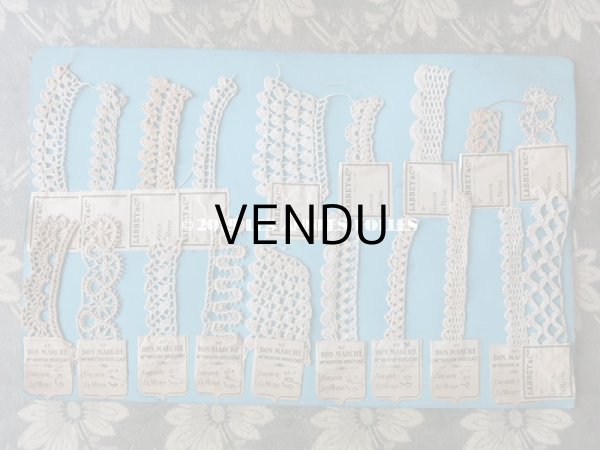 画像3: アンティーク ボンマルシェのサンプラー 【14シートのセット】　クロシェレース & タティングレース  (3)