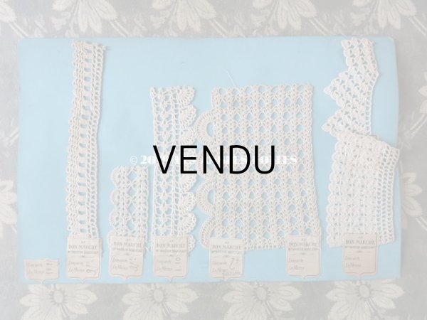 画像4: アンティーク ボンマルシェのサンプラー 【14シートのセット】　クロシェレース & タティングレース  (4)