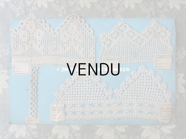 画像9: アンティーク ボンマルシェのサンプラー 【14シートのセット】　クロシェレース & タティングレース  (9)