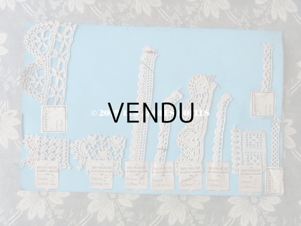 画像8: アンティーク ボンマルシェのサンプラー 【14シートのセット】　クロシェレース & タティングレース  (8)