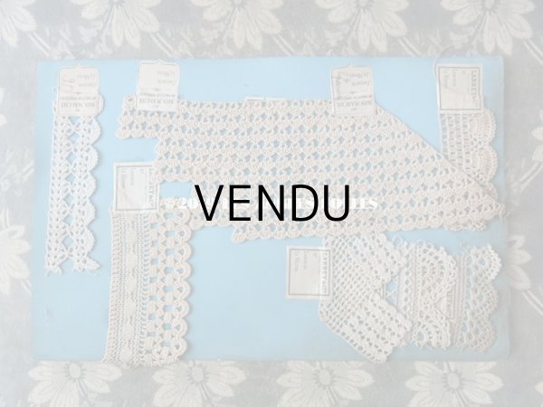 画像12: アンティーク ボンマルシェのサンプラー 【14シートのセット】　クロシェレース & タティングレース  (12)