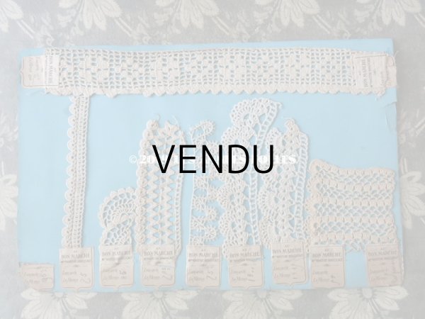画像5: アンティーク ボンマルシェのサンプラー 【14シートのセット】　クロシェレース & タティングレース  (5)