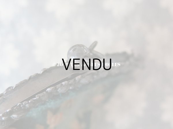 画像12: 19世紀末 アンティーク  オモニエール 薔薇模様 ニードルポイント  プチポワン (12)