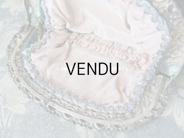 画像14: 19世紀末 アンティーク  オモニエール 薔薇模様 ニードルポイント  プチポワン (14)