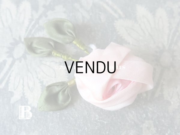 画像5: アンティーク 淡いピンクの薔薇のロココモチーフ  (5)