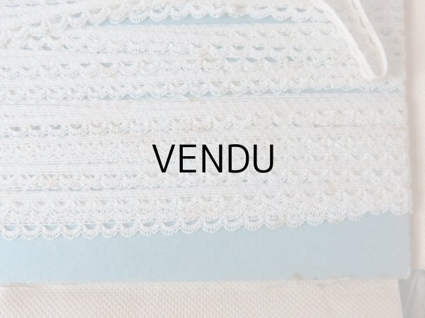 画像7: 未使用 アンティーク 極細 5mm幅のレース 12.5m COMPTOIR DES OUVRAGES DE DAMES - AU PRINTEMPS PARIS - (7)