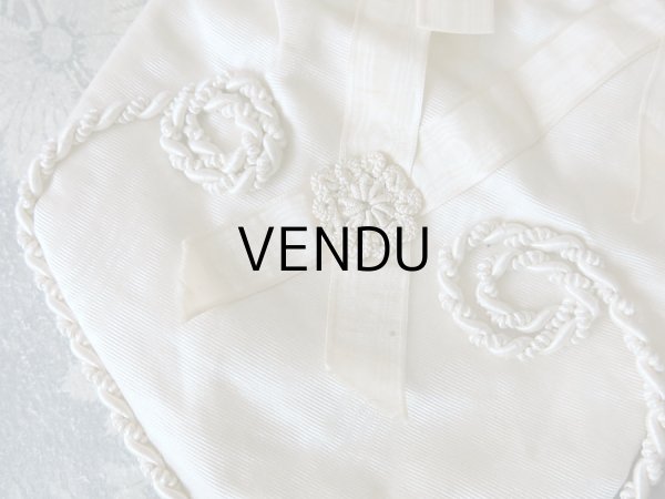 画像5: アンティーク  リボンが結ばれたオモニエール  (5)