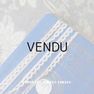 画像: 未使用 アンティーク 極細 5mm幅のレース 12.5m COMPTOIR DES OUVRAGES DE DAMES - AU PRINTEMPS PARIS -