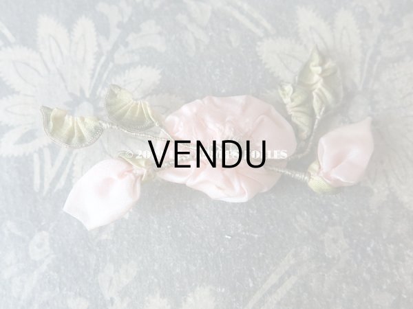 画像6: アンティーク 淡いピンクの薔薇のロココモチーフ  (6)