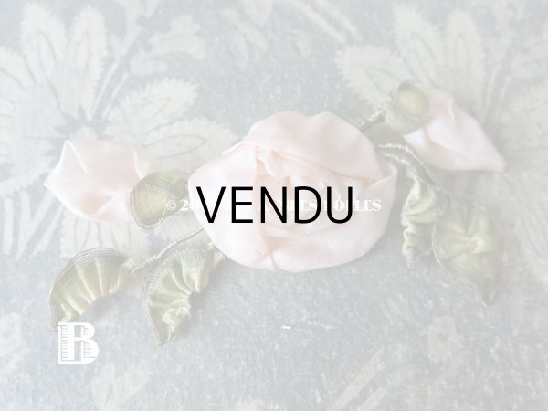 画像5: アンティーク 淡いピンクの薔薇のロココモチーフ  (5)