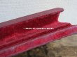 画像10: アンティーク ベルベットの大きな台座 赤　スクエア型　オリジナルラベル付 (10)