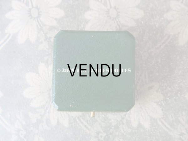 画像5: アンティーク ジュエリーボックス 金彩入り グリーン  (5)