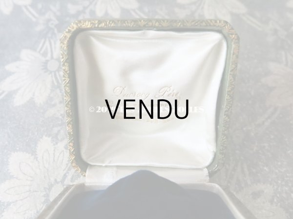 画像8: アンティーク ジュエリーボックス 金彩入り グリーン  (8)