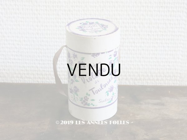 画像1: アンティーク 菫のパフュームボックス VIOLETTE DE TOULOUSE - SUDRE - (1)