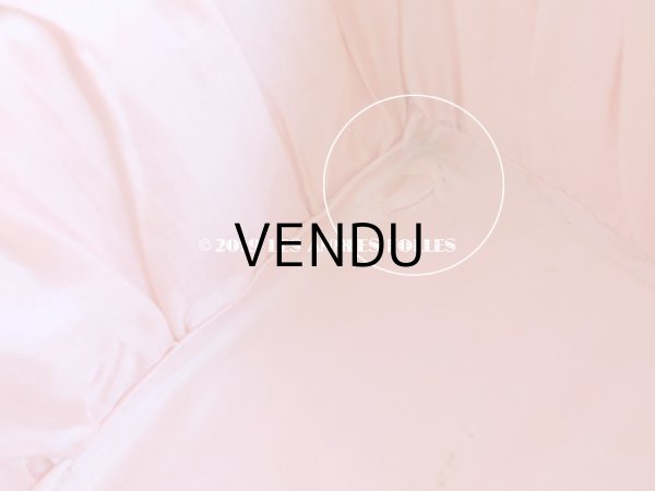 画像9: 1900年代 アンティーク 大きなカルトナージュボックス 薔薇のロココトリム＆レースの装飾 オールドローズ (9)