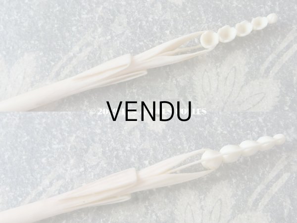 画像5: アンティーク 鈴蘭のペン軸 ボーン製 (5)