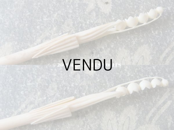 画像4: アンティーク 鈴蘭のペン軸 ボーン製 (4)