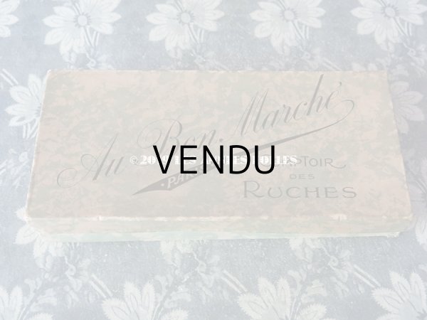 画像3: 未使用 1900年代 アンティーク プリーツ加工 チュールレース 箱入り 約2.8m COMPTOIR DES RUCHES - AU BON MARCHE - (3)