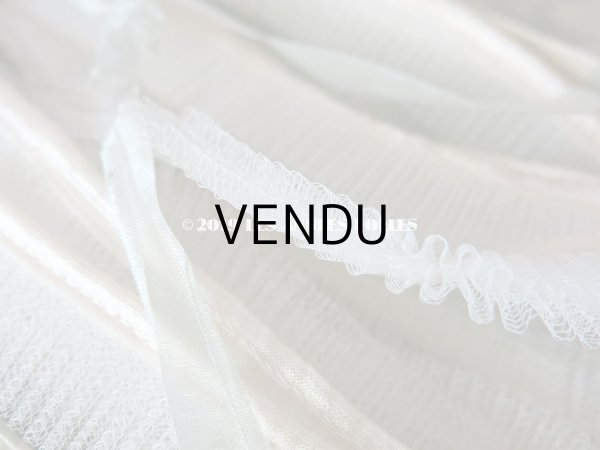 画像7: 未使用 1900年代 アンティーク プリーツ加工 チュールレース 箱入り 約2.8m COMPTOIR DES RUCHES - AU BON MARCHE - (7)