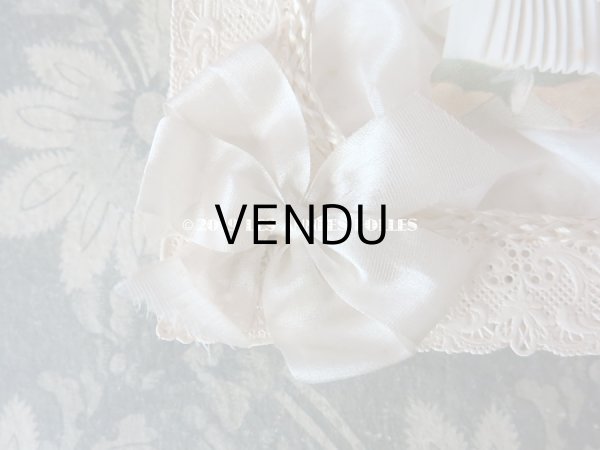 画像12: アンティーク  初聖体 立体のカニヴェ コミュ二オンの少女  (12)