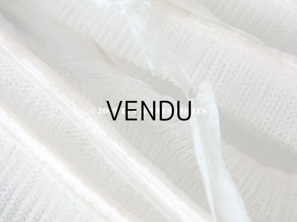 画像6: 未使用 1900年代 アンティーク プリーツ加工 チュールレース 箱入り 約2.8m COMPTOIR DES RUCHES - AU BON MARCHE - (6)