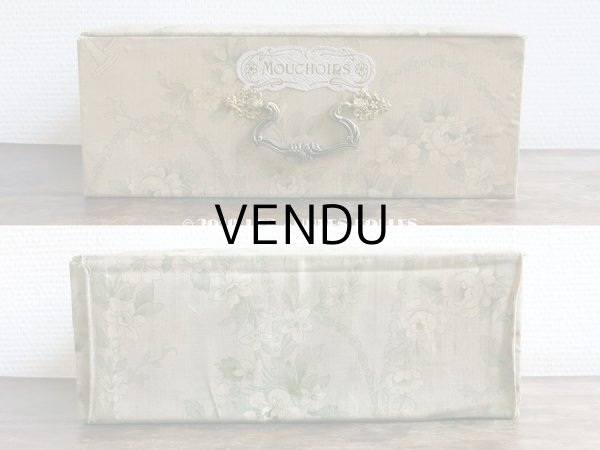 画像6: 1900年代 アンティーク  カルトナージュボックス　ハンカチ入れ チェストの引き出し　MOUCHOIR (6)