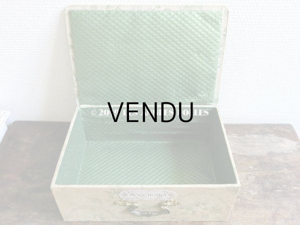 画像8: 1900年代 アンティーク  カルトナージュボックス　ハンカチ入れ チェストの引き出し　MOUCHOIR (8)