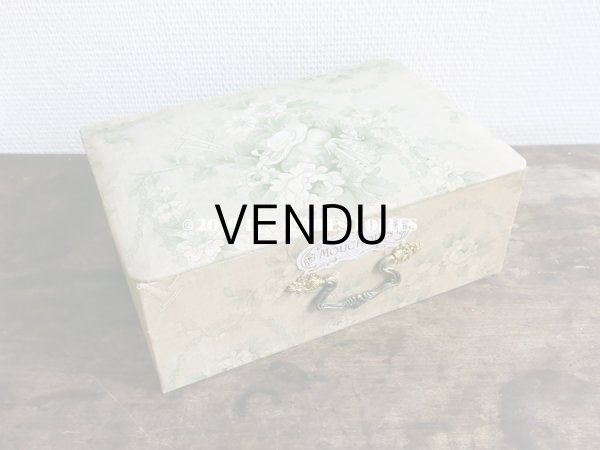 画像3: 1900年代 アンティーク  カルトナージュボックス　ハンカチ入れ チェストの引き出し　MOUCHOIR (3)