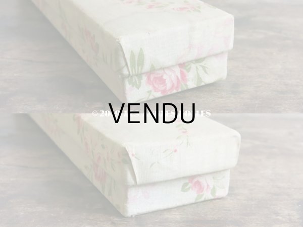 画像5: 1900年代 アンティーク 薔薇のガーランド  カルトナージュボックス (5)