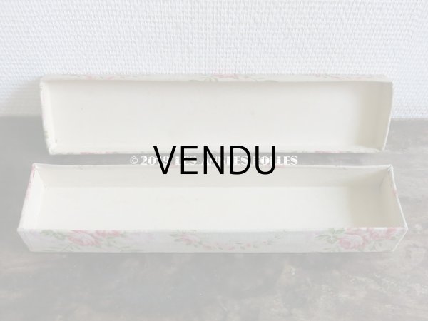 画像6: 1900年代 アンティーク 薔薇のガーランド  カルトナージュボックス (6)