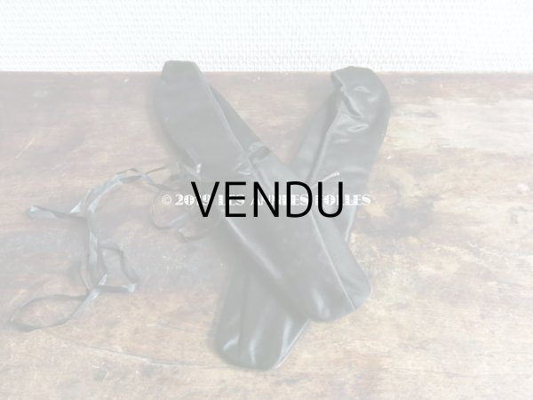 画像4: 19世紀前期(1800〜1850） アンティーク 黒いシルクサテンのシューズ  (4)