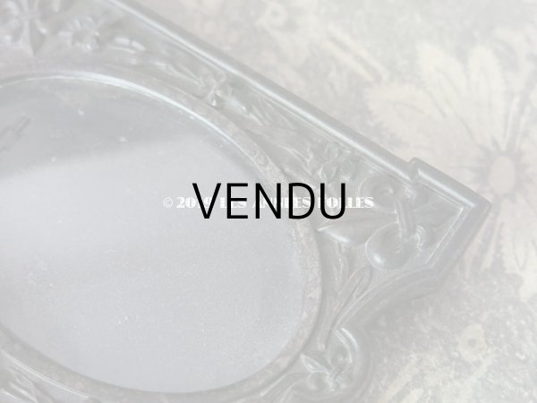 画像7: 19世紀 ナポレオン3世 アンティーク 百合の紋章のフォトフレーム 木製  (7)