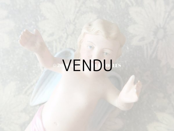 画像5: アンティーク 天使のビスクドール （大きなサイズ) (5)