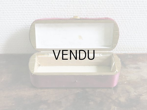 画像3: 19世紀 アンティーク ナポレオン3世時代 ワインレッドのお菓子箱 木箱 ドラジェ & チョコレート （163) (3)