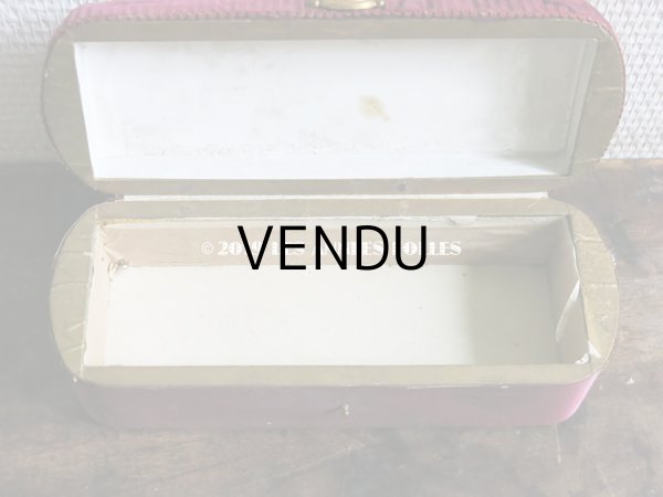 画像5: 19世紀 アンティーク ナポレオン3世時代 ワインレッドのお菓子箱 木箱 ドラジェ & チョコレート （163) (5)