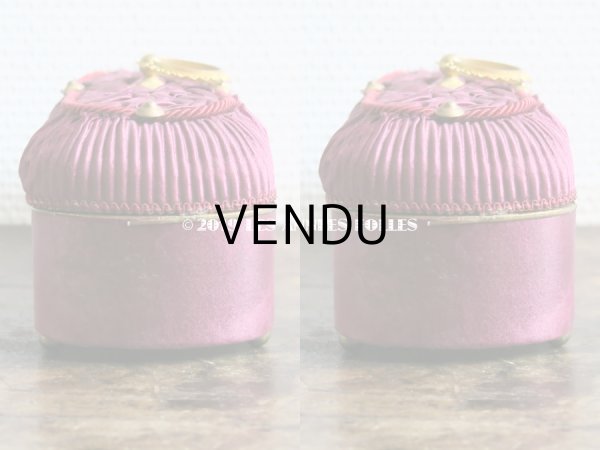 画像8: 19世紀 アンティーク ナポレオン3世時代 ワインレッドのお菓子箱 木箱 ドラジェ & チョコレート （163) (8)