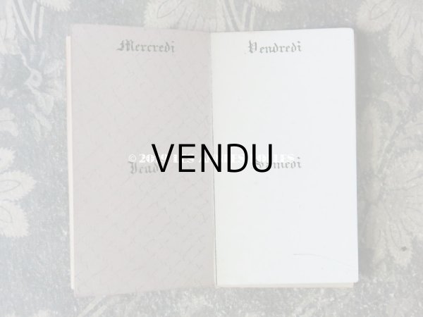 画像10: 19世紀初頭  天使＆モノグラムのメダイヨン 舞踏会の手帳 ペンシル付 マザーオブパール製  CARNET DE BAL  カルネ・ド・バル (83) (10)