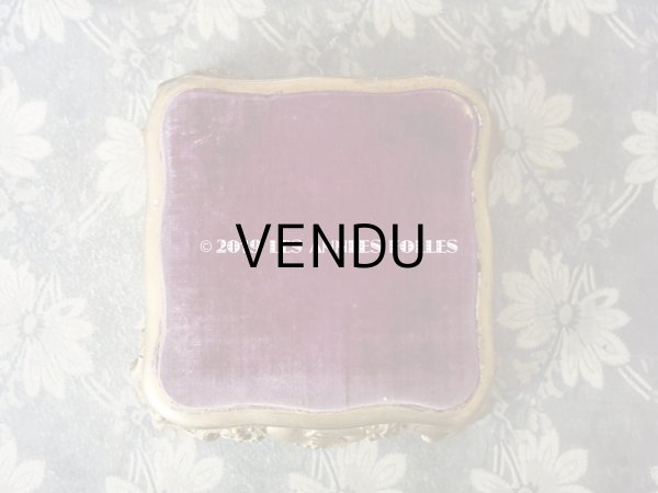 画像3: 19世紀末 アンティーク マリアージュの台座 紫のベルベット (3)