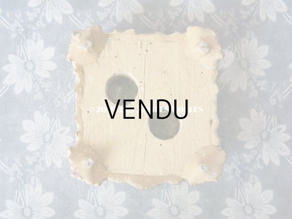 画像4: 19世紀末 アンティーク マリアージュの台座 紫のベルベット (4)