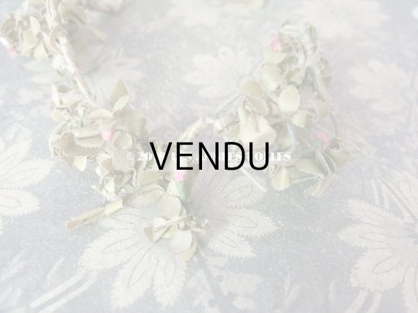 画像6: 1900年代 アンティーク 薔薇の蕾のリース (12) (6)