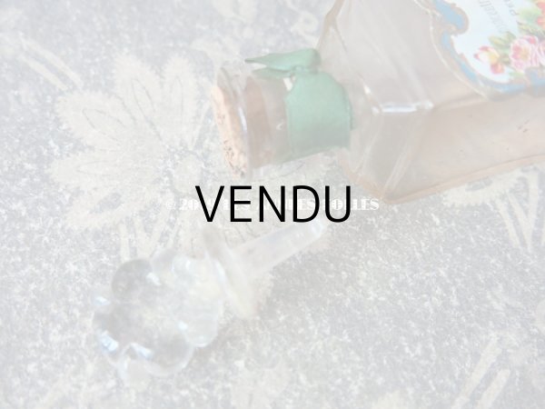 画像10: アンティーク 薔薇のパフュームボトル クリスタル製 EXTRAIT CONSENTRE AUX FLEURS  - PELLETIER PARIS -  (10)